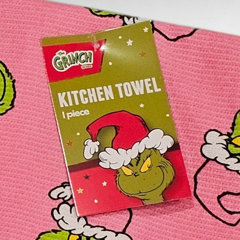 Grinch Pink KitchenTowels Set of 2